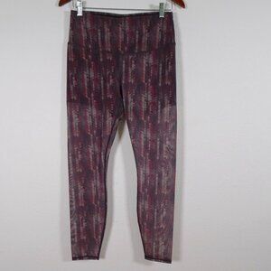 Fabletics Semi-Sheer Activewear Leggings Women's Size M Mesh Overlay High Rise